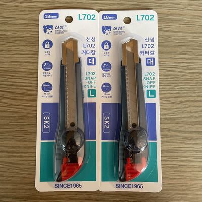 購入 18mm ユーティリティナイフ 12cm 9cm 6インチ 5.5インチ ブレードガードロックメカニズム 黒柄 赤尾 オンライン製造