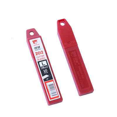 購入 シンセング L202 18mm スナップオフナイフ カッター刃 紙銀 大きい刃 オンライン製造