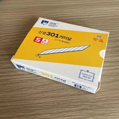 購入 シルバー 9mm スナップオフナイフ スチールカッターブレード オンライン製造