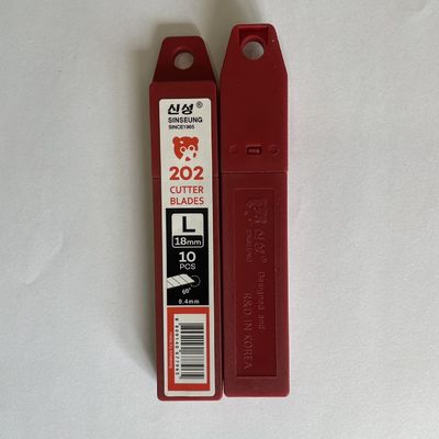 18mm 厚さ0.4mm カーペット用カミソリ刃 60度