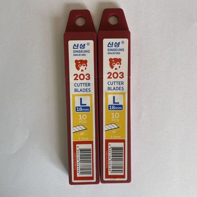重用 18mm スナップカット刃 60度 角 0.5mm 厚さ Sinseung L203